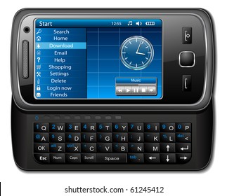 Mobile phone, smartphone  - original design, vector.