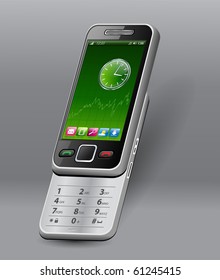 Mobile phone, smartphone, - original design, vector.