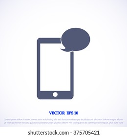 Mobile phone sms icon