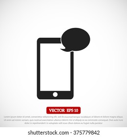 Mobile phone sms icon