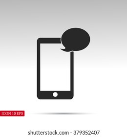 Mobile phone sms icon