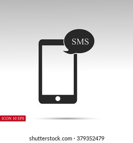 Mobile phone sms icon