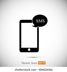 Mobile phone sms icon
