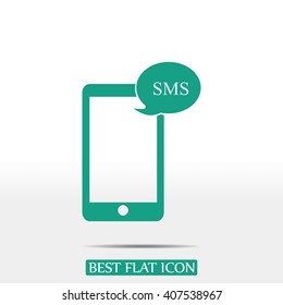 Mobile phone sms icon