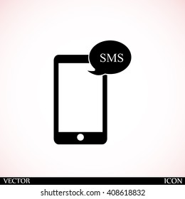 Mobile phone sms icon