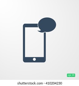 Mobile phone sms icon