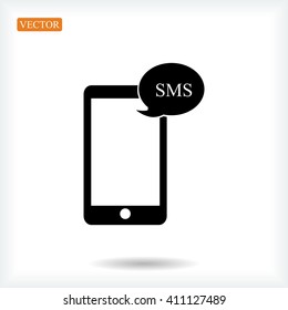 Mobile phone sms icon