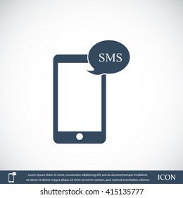 Mobile phone sms icon
