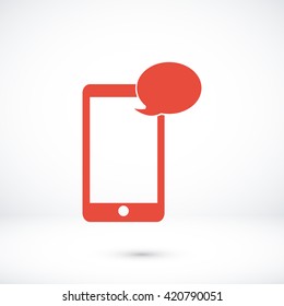 Mobile phone sms icon
