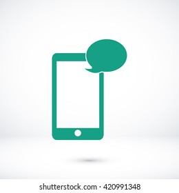 Mobile phone sms icon