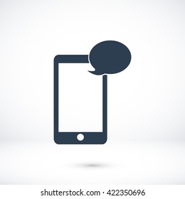 Mobile phone sms icon