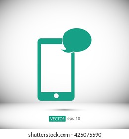 Mobile phone sms icon