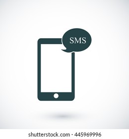 Mobile phone sms icon