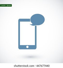 Mobile phone sms icon