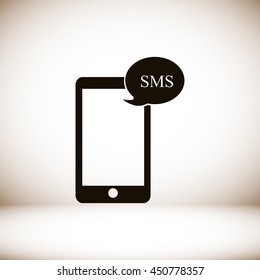 Mobile phone sms icon