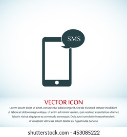 Mobile phone sms icon