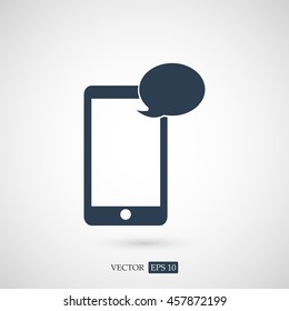 Mobile phone sms icon