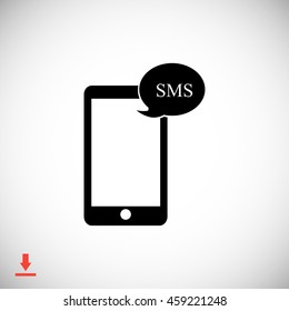Mobile phone sms icon