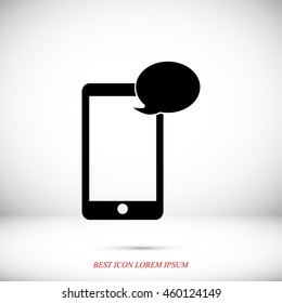 Mobile phone sms icon