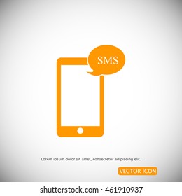 Mobile phone sms icon