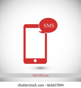 Mobile phone sms icon