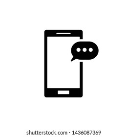 Mobile phone sms icon. eps 10