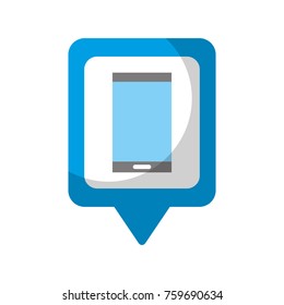 mobile phone social media square pointer web