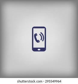 Mobile phone speaking icon