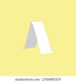 Ilustración vectorial del tenedor del soporte del teléfono móvil