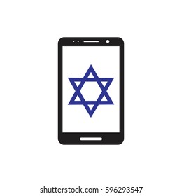 mobile phone  with star of David