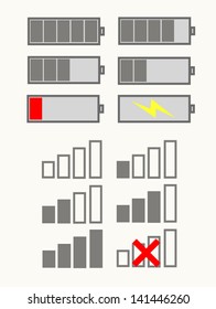 Mobile phone system icons