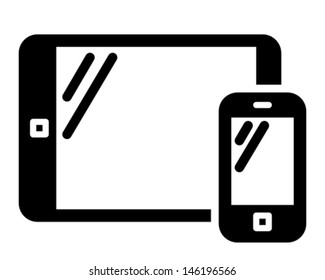 Mobile phone and tablet PC icon