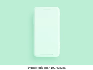 Mobile phone, template modern gadget. Smartphone mockup isolated realistic. Vector illustration