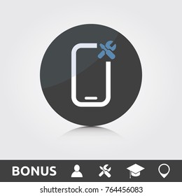 Mobile phone tools icon