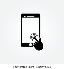 mobile phone touch screen icon design vector for multiple use