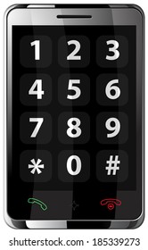 Mobile phone with touchscreen (communicator) in steel body.