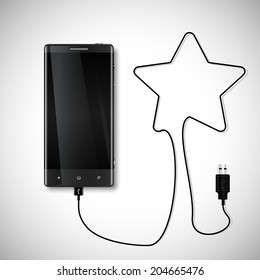 Mobile phone with USB connection