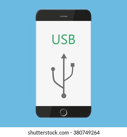 Mobile  phone with USB connection