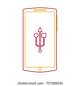 mobile phone usb connection gadget screen