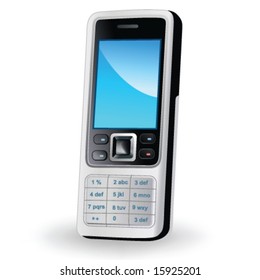 Mobile phone in vector