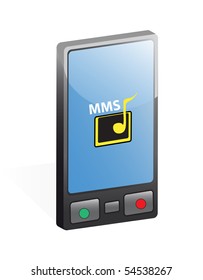 Mobile phone in vector