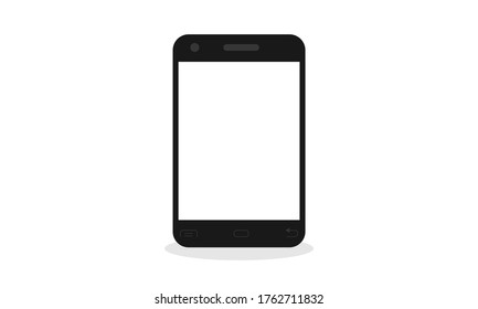diseño vectorial de teléfono móvil aislado en fondo blanco