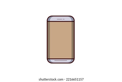 Mobile phone vector design on white background