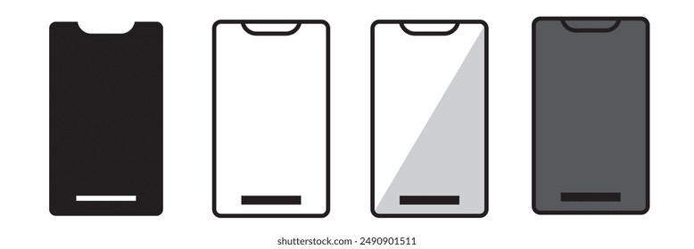 Mobile phone vector design. Mobile design on white background.