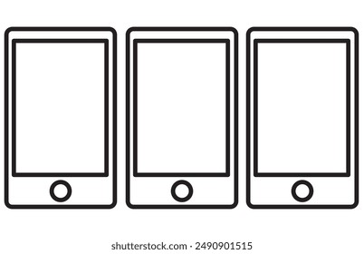 Mobile phone vector design. Mobile design on white background.