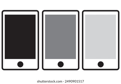 Mobile phone vector design. Mobile design on white background.