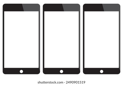 Mobile phone vector design. Mobile design on white background.