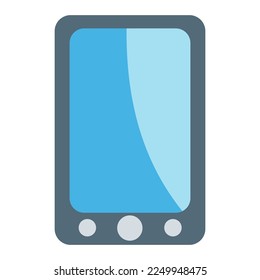 Mobile phone vector flat icon. Isolated mobile phone emoji illustration