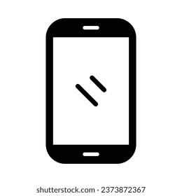 Mobile Phone Vector Glyph Icon For Personal And Commercial Use.

