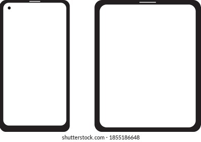 Mobile phone vector graphic design illustration.